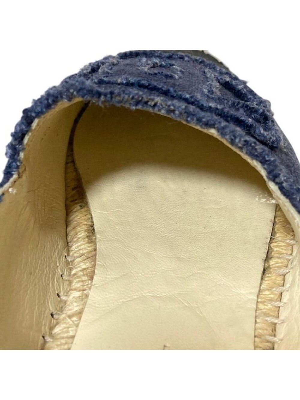 Chanel 14c CC Logo Espadrilles 35 22.5 cm Navy - Picture 14 of 15